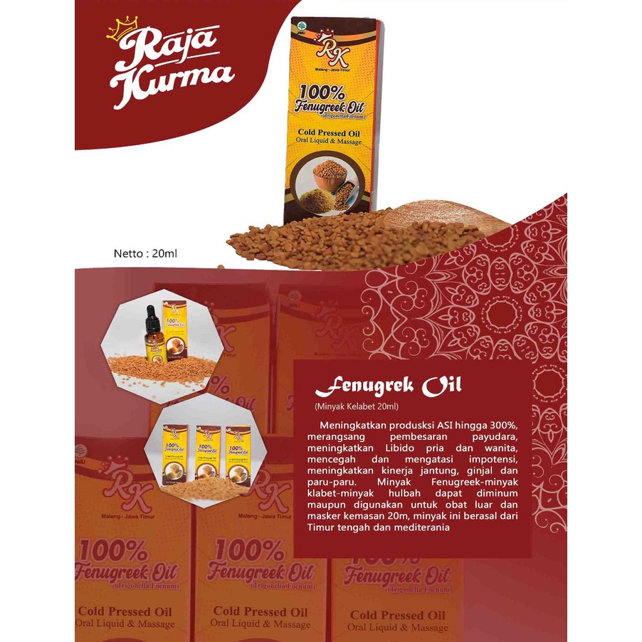 

Fenugreek Oil Minyak Klabet