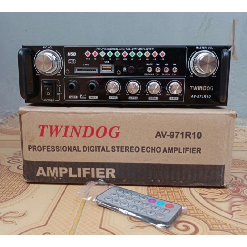 Twin  Dog , TD  , AV 971R10 USB  ,  Twindog , Amply, Ampli  , Amplifier Remote