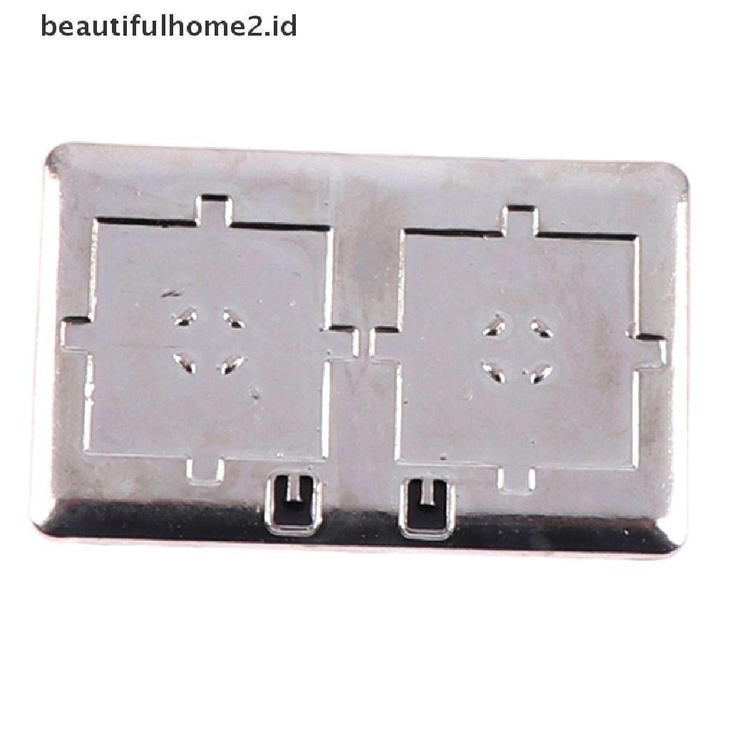 (beautifulhome2.id) 1 Set Miniatur Kompor Gas Bahan Metal Untuk Dekorasi Rumah Boneka 1: 12