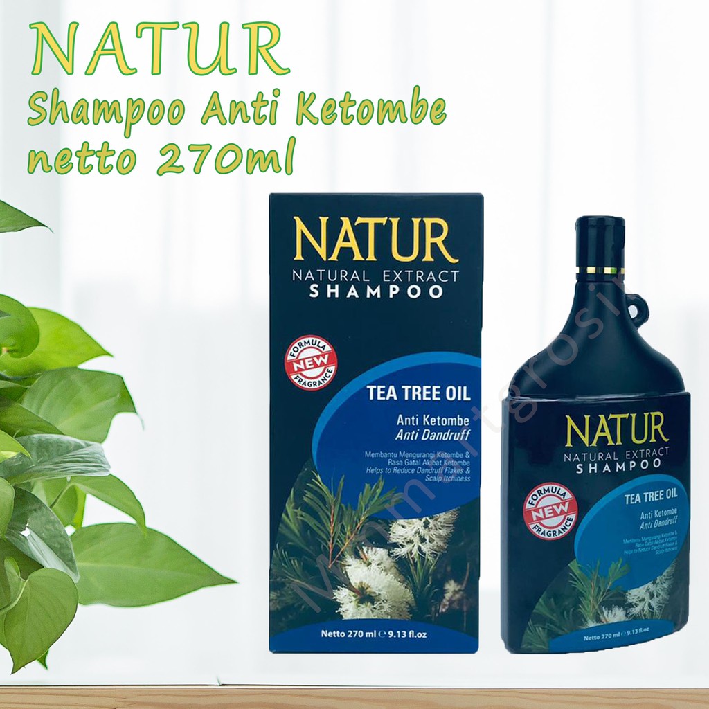 Natur / Shampoo / Tea tree oil / Gingseng extract / 270ml