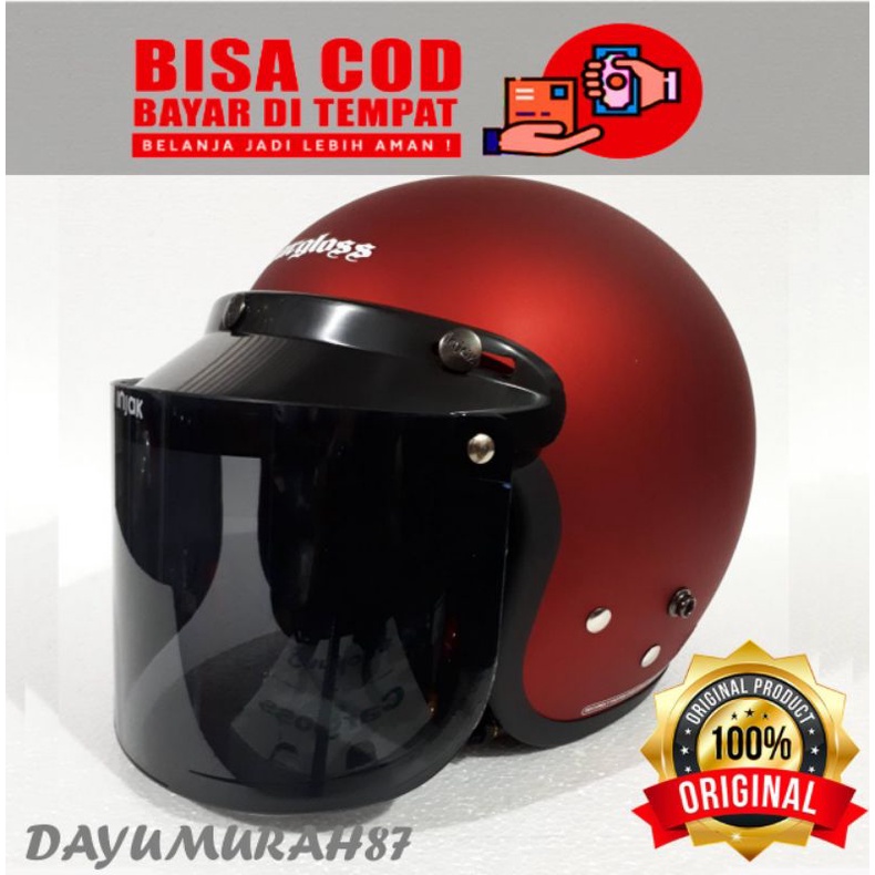 Helm Cargloss Original Plus Kaca Datar CFM