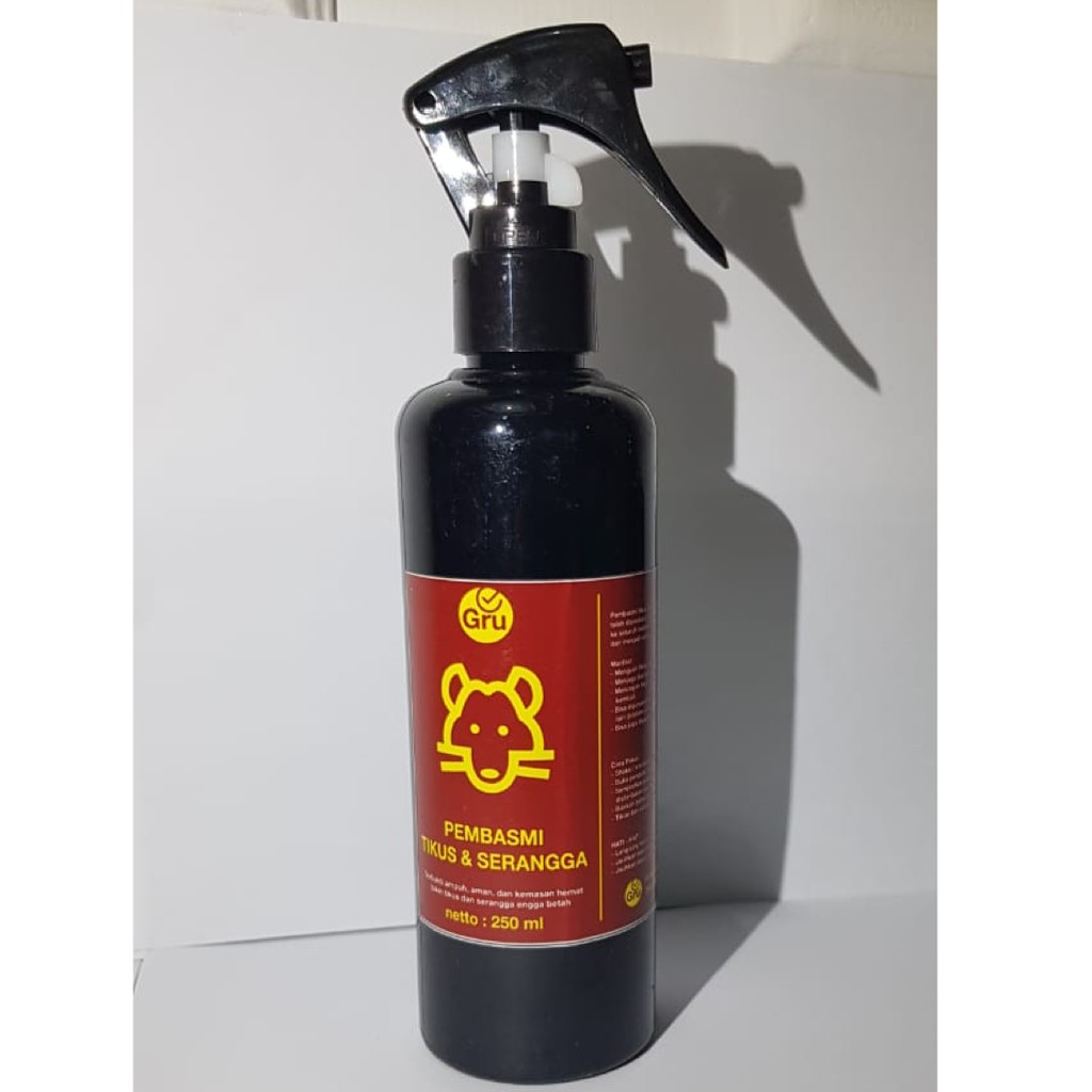 Spray Anti Tikus dan Serangga GRU ampuh/Obat Tikus Pengusir Pembasmi Tikus di rumah dan mobil 250ml