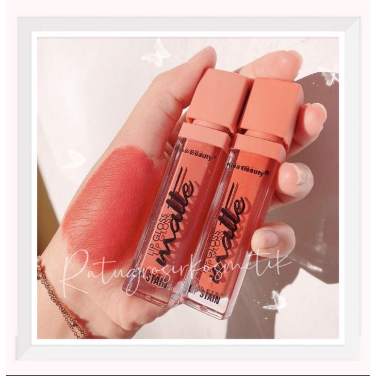 PROMO PER 6 PCS!!!LIP GLOSS VELVET NUDE MATTE LIP STAIN KISS BEAUTY NO.7928