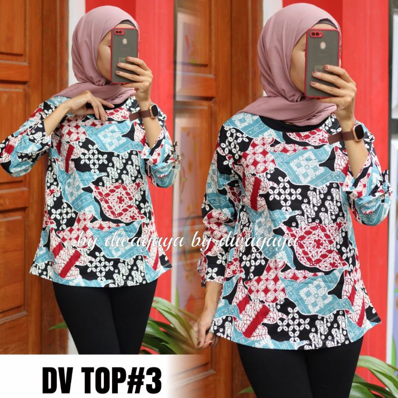 BLUS BATIK KATUN STREET PREMIUM LD 90-100 CM PJ 62 CM