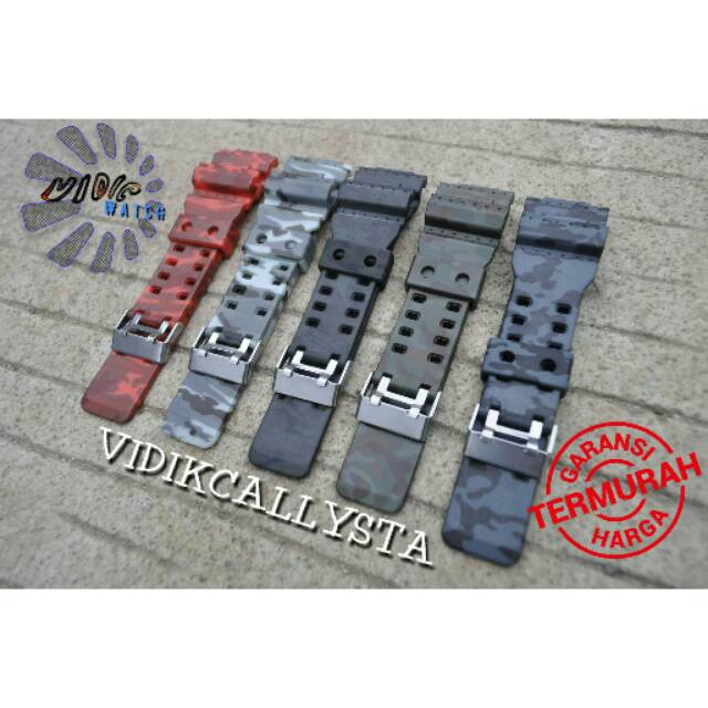 STRAP DIGITEC G-SHOCK GA 100 110 120 300 GD GDF 100 G GR GW 8900 MOTIF LORENG ARMY EDISI SPESIAL