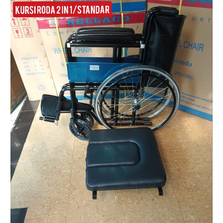 kursi roda toilet bab/kursi roda 2 in 1