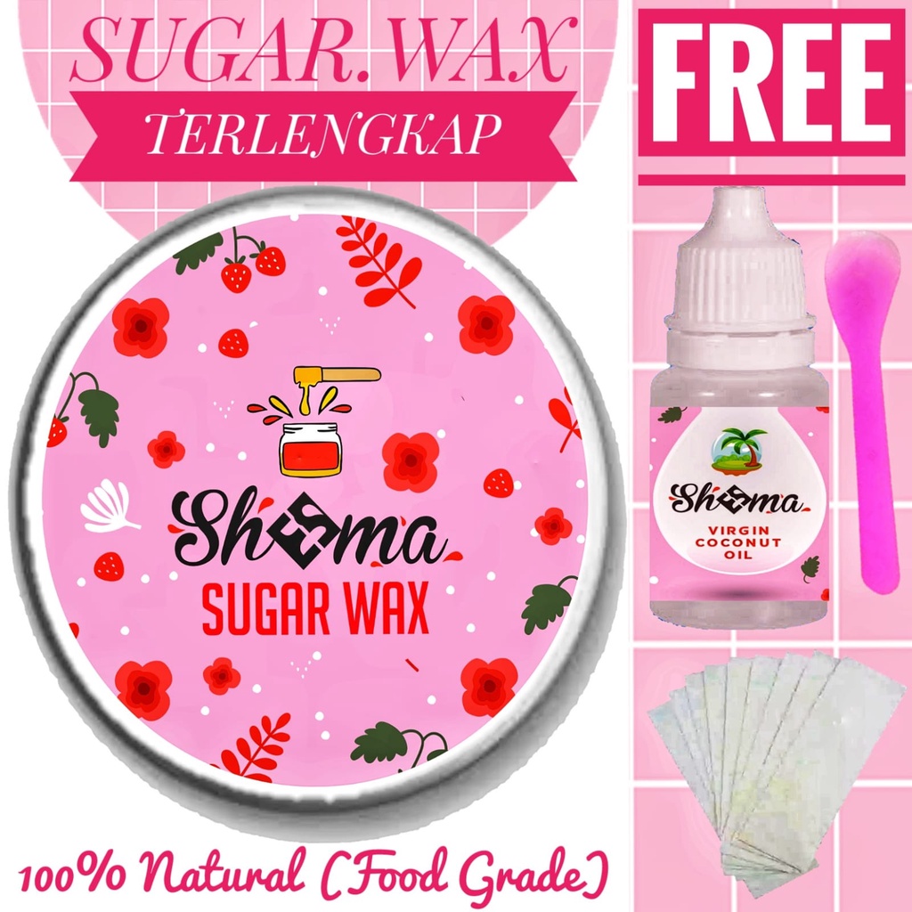 BIO SHEMA PREMIUM SUGAR WAXING SET LENGKAP 100 Gr (𝗕𝗣𝗢𝗠) TERMASUK SERUM SETELAH WAX