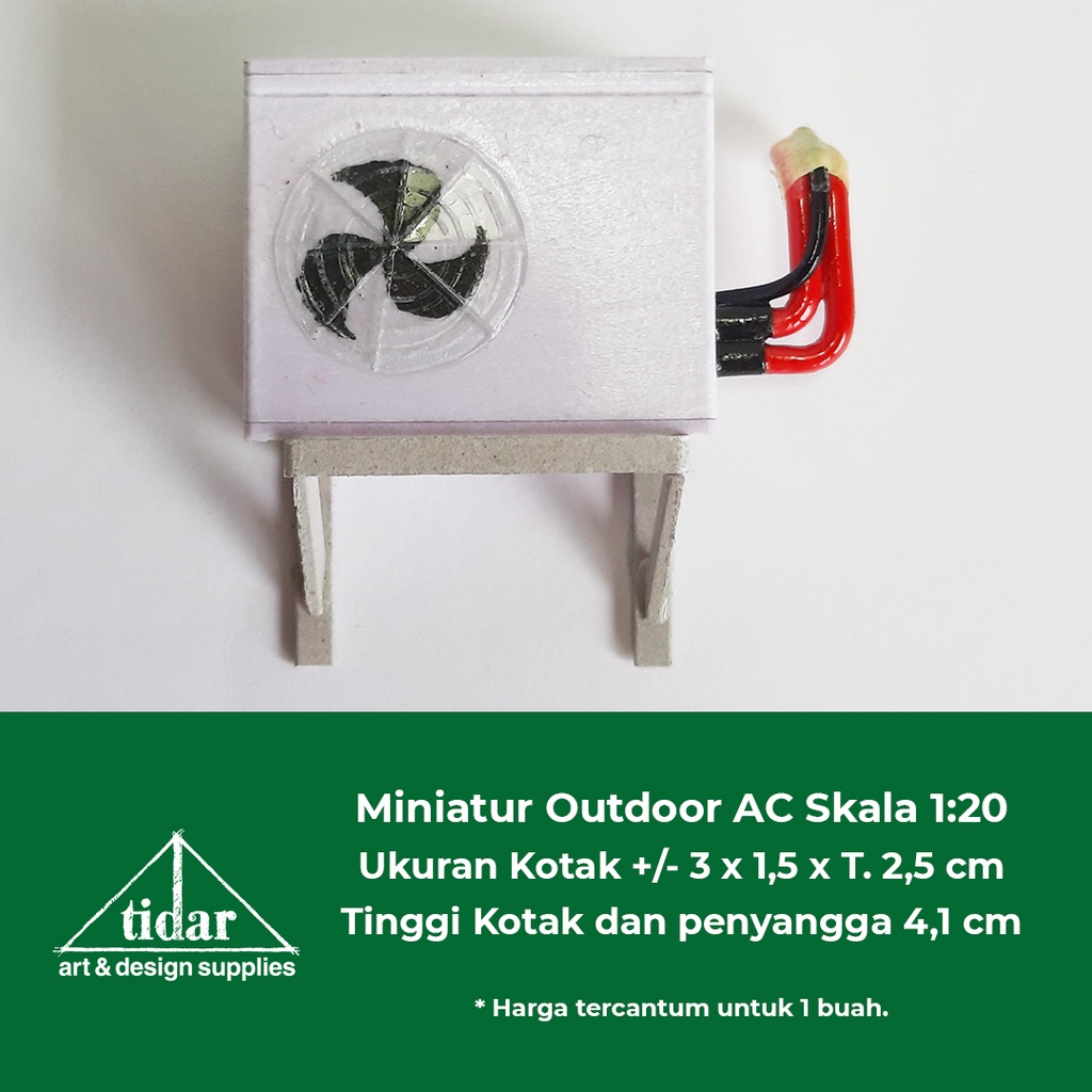 

[MR] MH - Miniatur Maket Outdoor AC Skala 1:20 - Air Conditioner Dinding