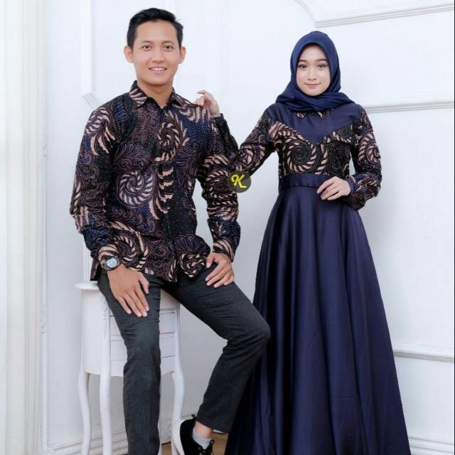 Couple batik batik kombinasi