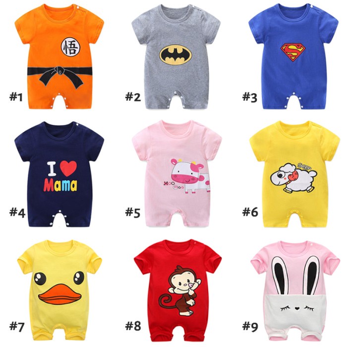 NEW Jumper Romper Baju Bayi Karakter Lucu & Superhero Baby Jumpsuit A5-23 - 1. Dragon Ball, 66