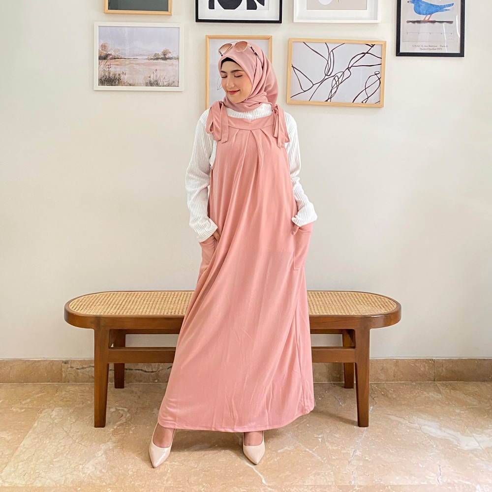 Mybamus Nadir Pocket Overall Dress - Gamis Jumpsuit Muslim-3
