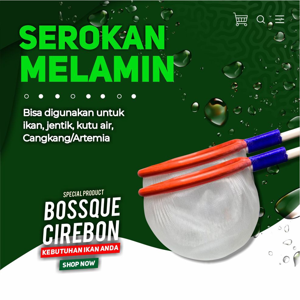 Serokan Ikan Cupang Melamin Bulat 5,5cm Seser Saringan Sauk Ikan Hias Kutu Air Cangkang Artemia