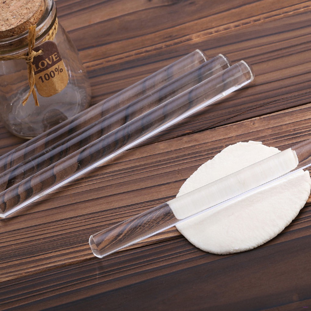 [READY STOCK] Mini Acrylic Rolling Pin Fondant Roller Baking Rough Clay Pizza Pasta Roller Non Stick