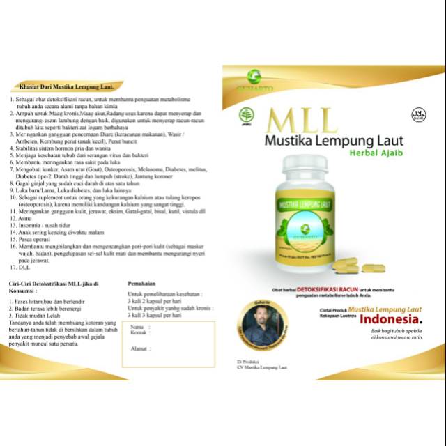 Obat herbal sakit lambung maag gerd dll MUSTIKA LEMPUNG LAUT herbal ajaib