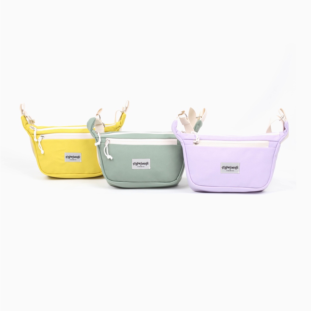 Sling bag Zepeto / Tas Selempang Kanvas Premium Solid Colour