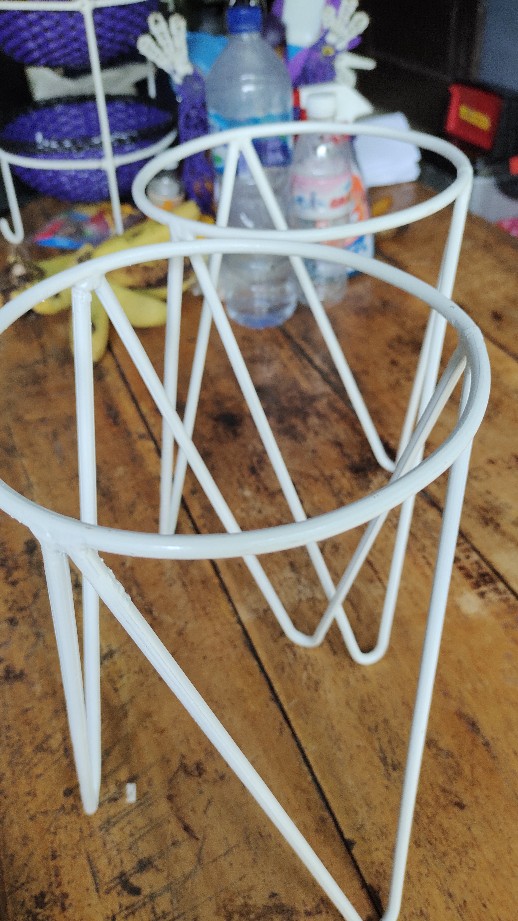 Rak Besi Standing Pot Bunga Artifisial Artificial Dekorasi Rumah Shabby Chic