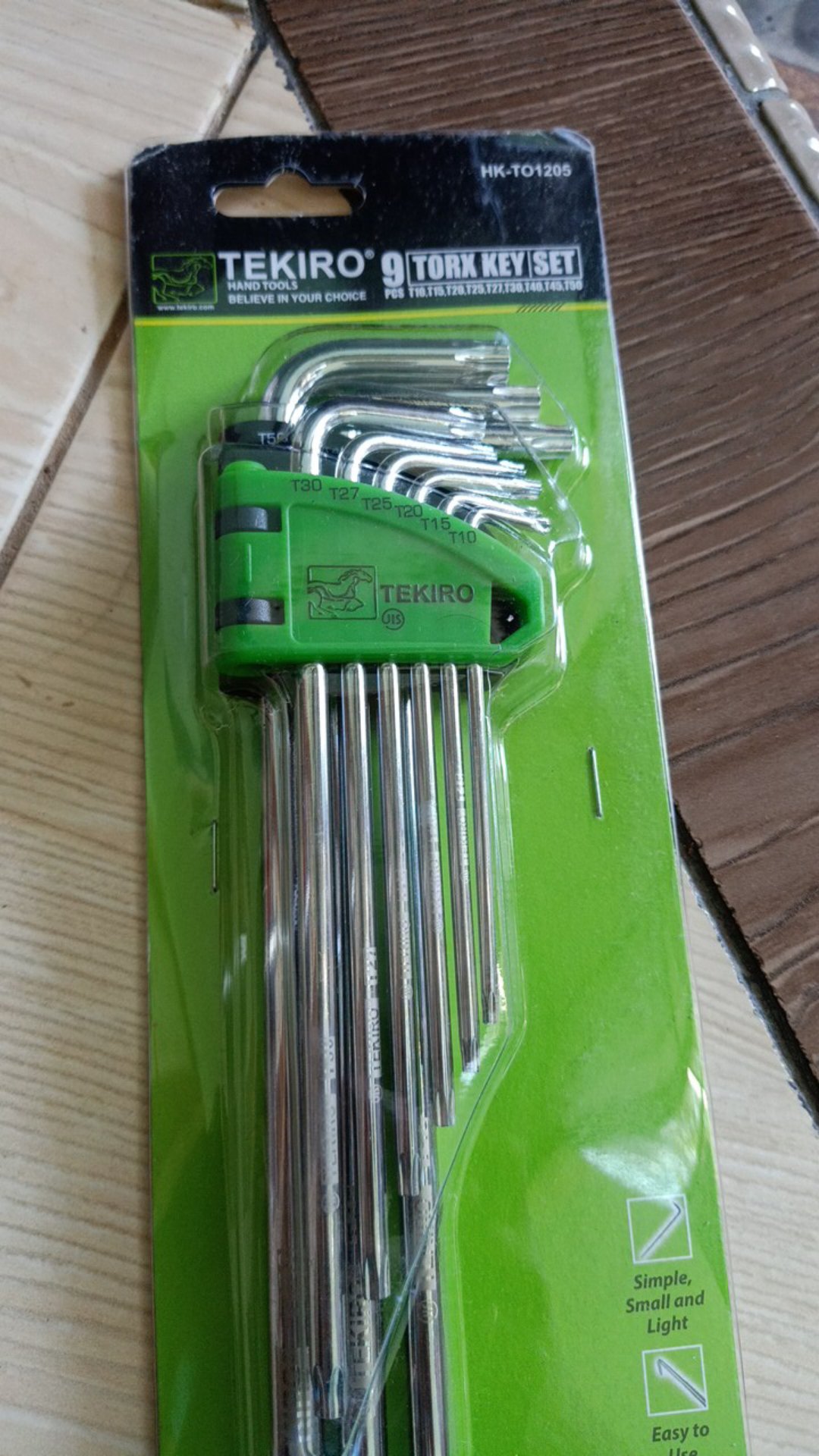 Tekiro Kunci L Bintang Panjang Tanpa Lubang 9 Pcs Torx Set 9 Pcs Termurah Berkualitas