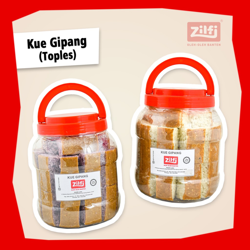 

Kue Gipang Ketan (Toples) || Oleh-oleh Banten || ZILFI