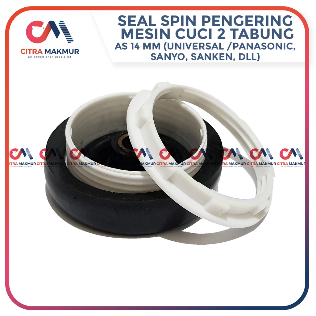 Seal Spin Universal Lubang As 14 mm merk Panasonic Sanken Sanyo Karet Tabung Pengering Mesin Cuci