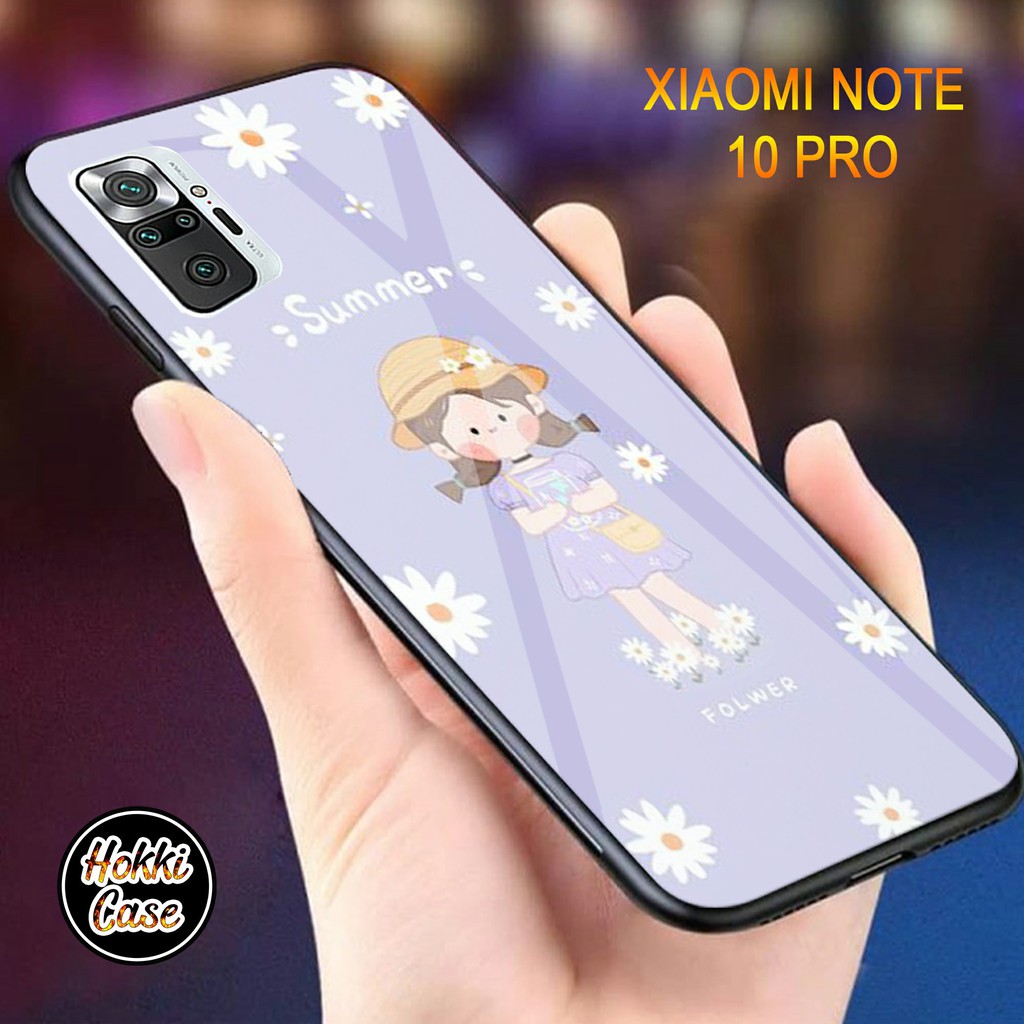 Soft Case Glass Kaca XIAOMI REDMI NOTE 10 PRO TERBARU kesing kaca Case Glass [H573]
