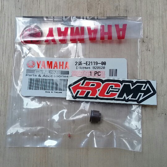 SEAL VALVE STEM SIL SEAL KLEP KELEP JUPITER MX OLD LAMA OJMX NEW NJMX MXKING MX KING VIXION OLD LAMA NEW OVI NVL NVA ORI ORIGINAL YAMAHA YGP ASLI 2S6-E2119-00