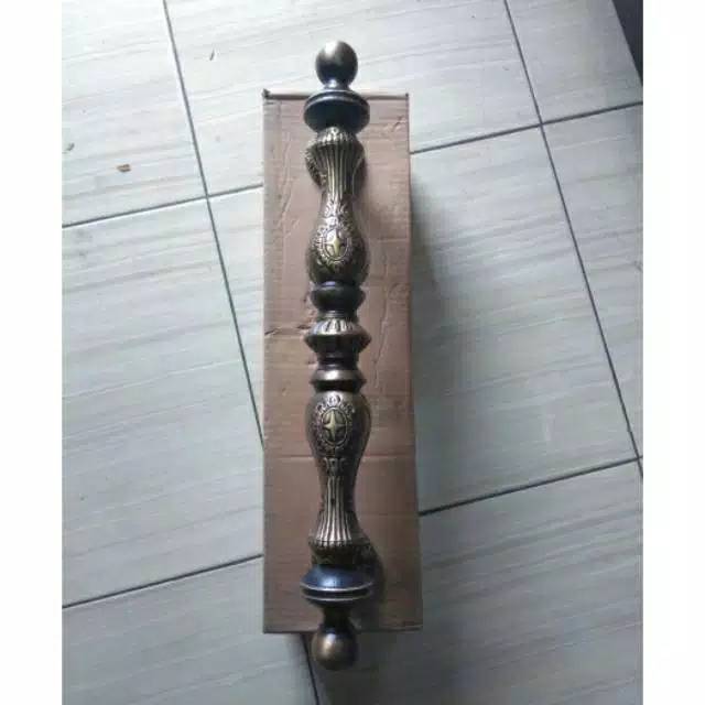 Handle Pintu Kuningan Antik Murah Motif Yoyo Bintang 50cm