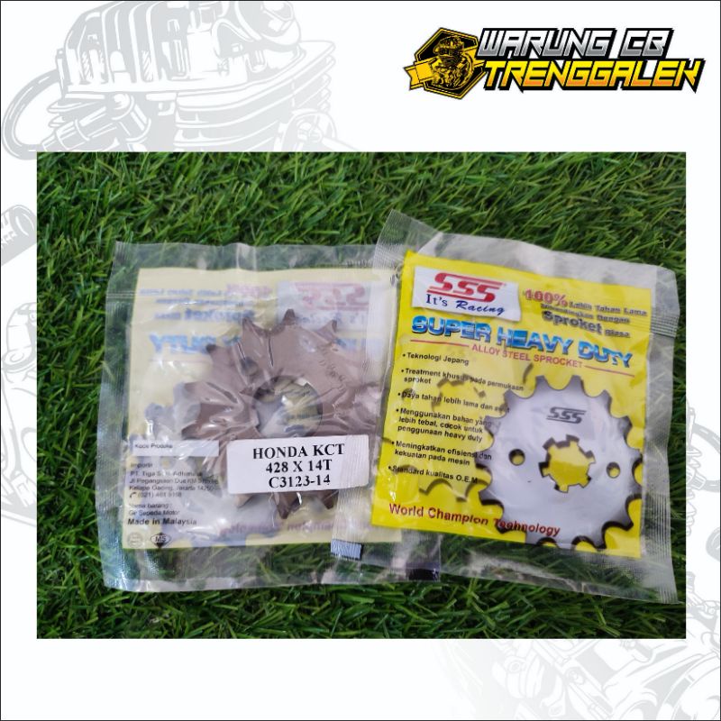 GEAR GIR DEPAN SSS KPH KCT KCJ TIGER MEGAPRO GL MAX GL PRO 428 T14