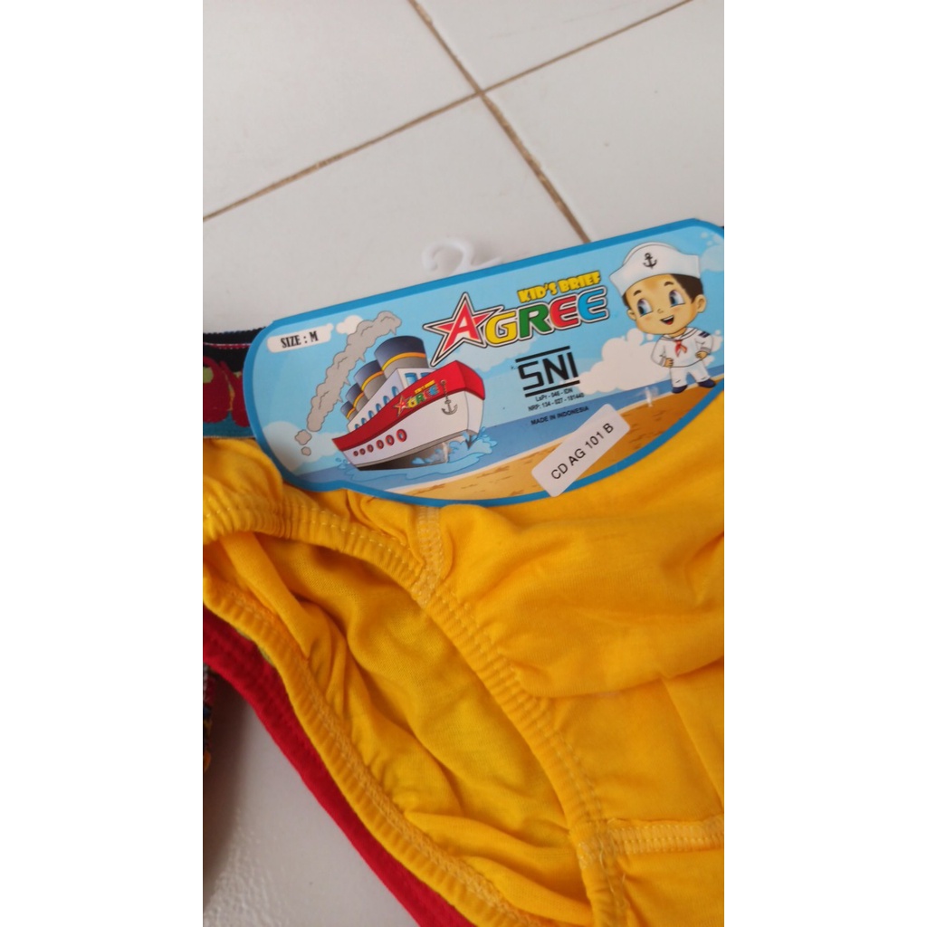 AGREE KIDS 3 SET Celana Dalam Anak AGREE [ CDAG101 KL ]  CD Kids