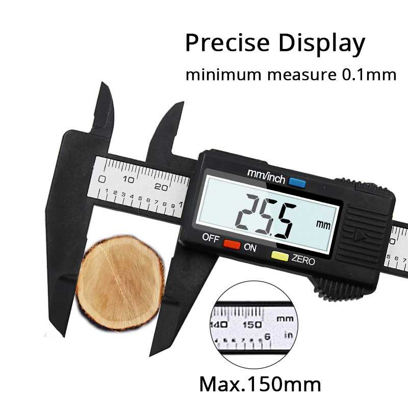 Jangka Sorong Digital Vernier Caliper LCD Screen / Jangka Sorong Sketmat Sigmat Sikmat Vernier Caliper Kaliper Mikrometer Digital Analog Besi Lcd Stainless Steel Stenlis Stainles Terkiro Panjang Insize Pertukangan / Alat Ukur Pengukur Panjang Caliper Ori