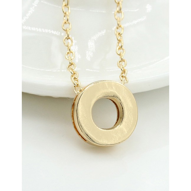 Fashion Gold Color Letter J-R Shape Decorated Necklace