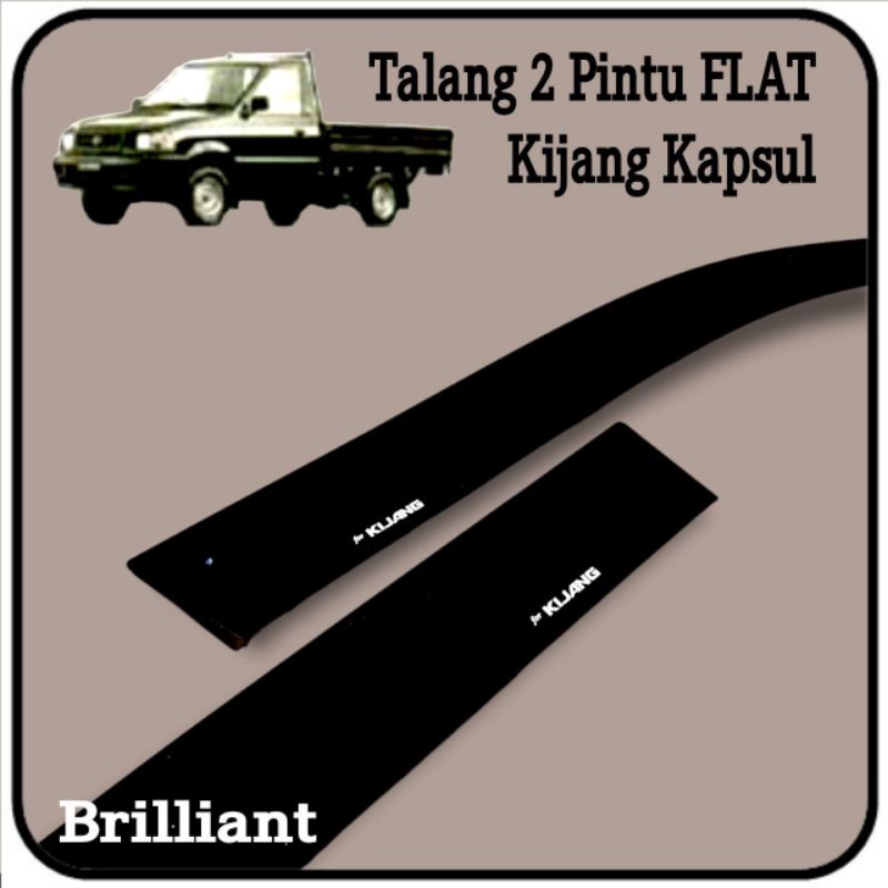 Talang Air 2 Pintu Hitam Slim FLAT - Kijang /  Mega Carry Apv / Panther / Carry / Traga / Grand Max