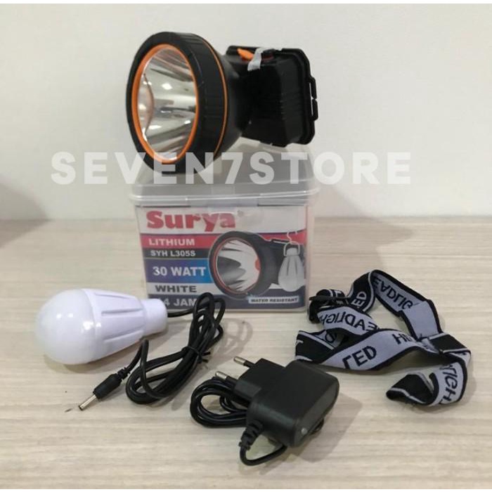Big Promo Terbaru Head | Senter Kepala Surya Syh L 305 S 30 Watt Free Lampu Led Surya Syh L305S