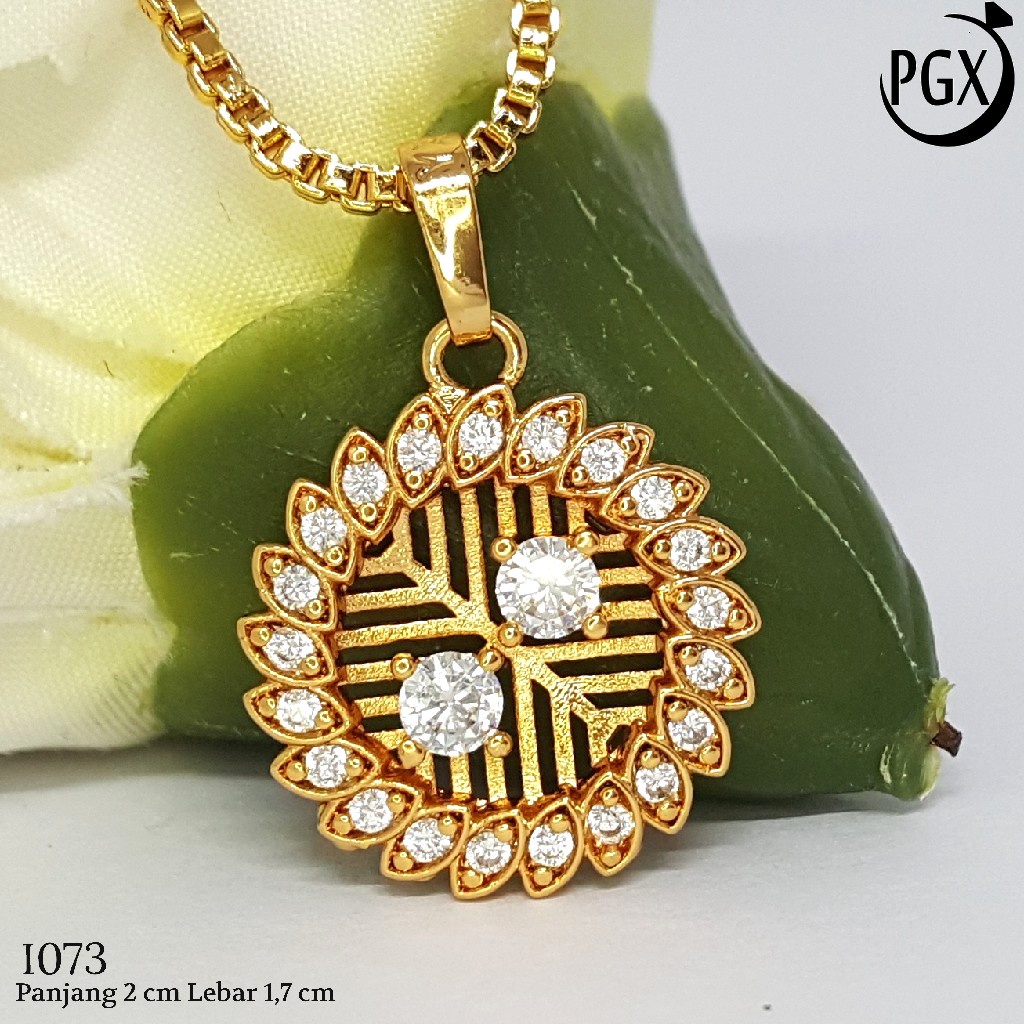 PGX Liontin Kalung Xuping Wanita Aksesoris Fashion Perhiasan Lapis Emas  - I073