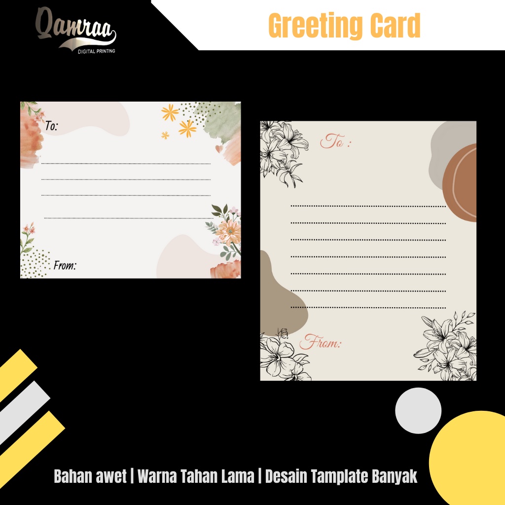 Kartu ucapan | Blank Card | Greeting card | Gift Card | Kartu ucapan polos kosongan | Blank Card | K