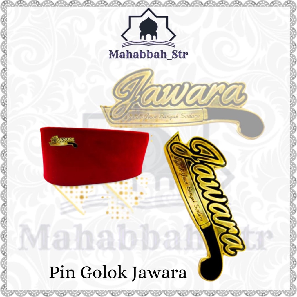 Pin Untuk Peci Bros Golok Jawara