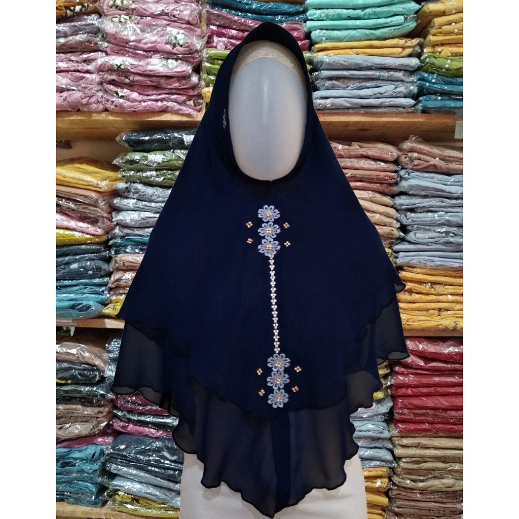 Khimar Ceruty Payet Bunga Renda