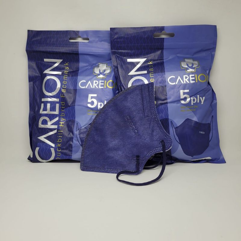 MASKER MEDIS MURAH CARE ION DUCKBILL HYBRID 5 PLY