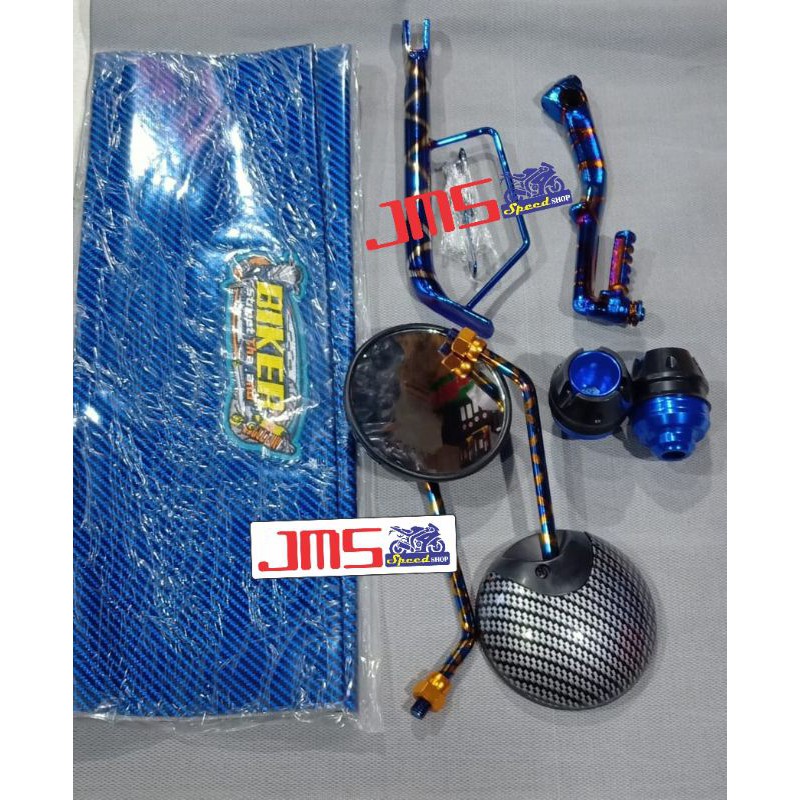 paket engkolan standar 17 spion bulat honda yamaha blue xxx jalu as roda cnc honda matic beat vario