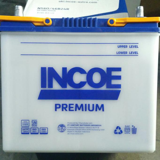 aki incoe premium type NS60 12 volt -45 Amper