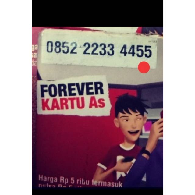 Nomor cantik as super 0852 22334455