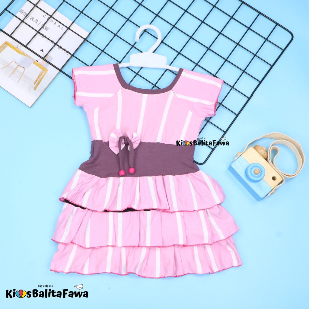 Dress Nayla uk Bayi 3-12 Bulan / Dress Baby Murah Baju Bayi Perempuan Cewek Dres Kado Anak Princess