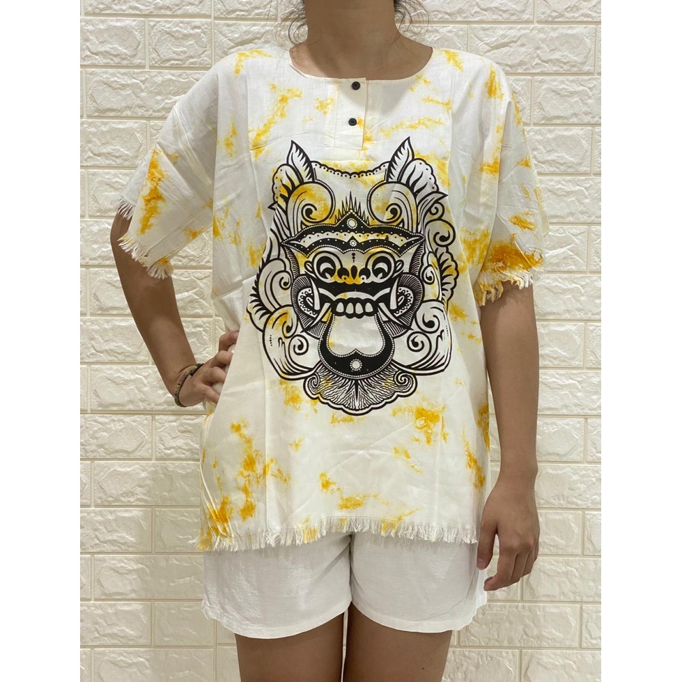 BAJU BARONG DASAR PUTIH ACAK ALL SZ