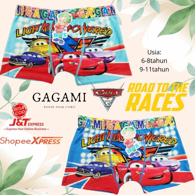 GAGAMI /CD Boxer Anak Cowo Karakter /Dalman anak/ GGM 1027/1064