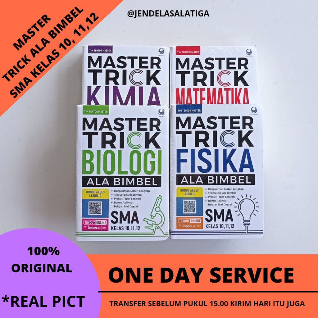 Master Trick Ala Bimbel Matematika Fisika Biologi Kimia SMA KELAS 10, 11, 12 Master Trik-1
