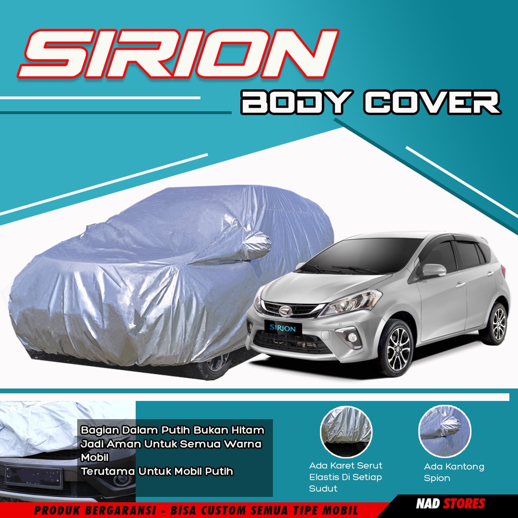 body cover / sarung mobil / car cover datsun go + 3 baris nissan juke terios sirion rush brv