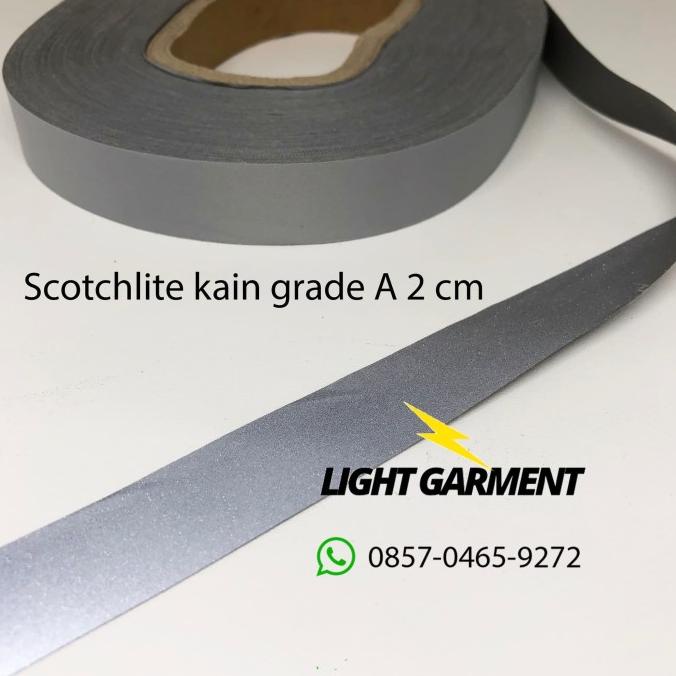 

Sale!!! Scotchlite Skotlet Scotlight Pita Pemantul Cahaya Kain Jahit A 2 Cm - Paling Dicari