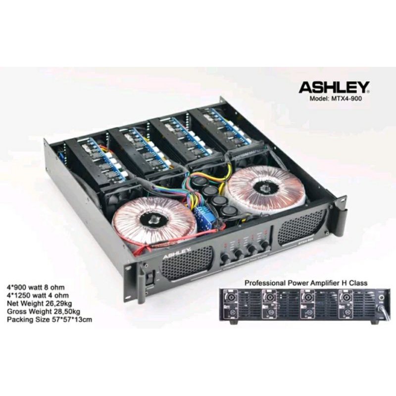 Power Ashley 4 Channel MTX4-900 Original