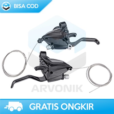GEAR SEPEDA SHIFTER 7 SPEED SHIMANO ORIGINAL EF500-7 HANDLE REM SET