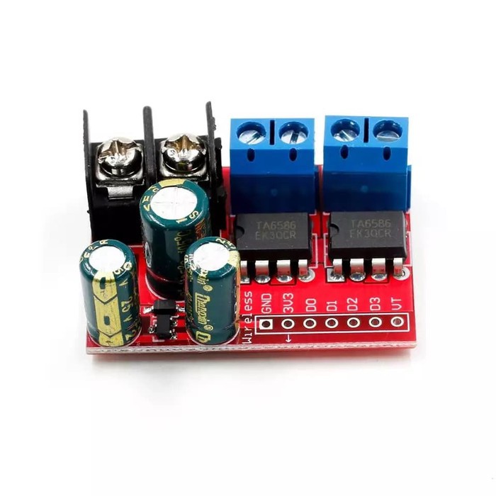 Driver Motor DC Dual Bridge 5A 3-14V Compatible L298N L293D Arduino