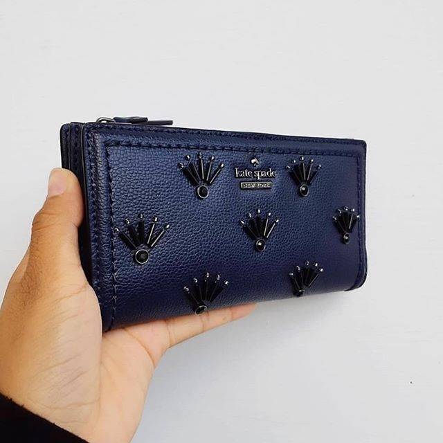 Kate spade wallet bifold navy